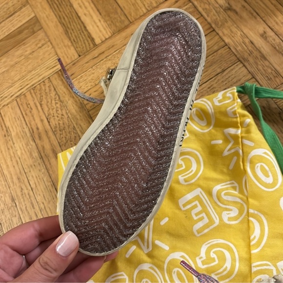 💕HP💕Golden Goose x Bonpoint gold metallic high top girls sneakers - Picture 7 of 7